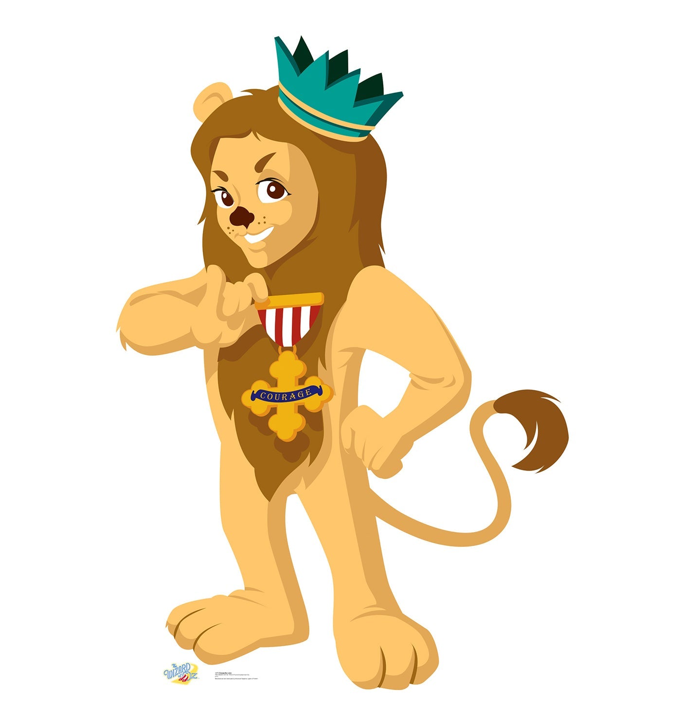 Cowardly Lion (Kids WOZ Art) Cardboard Cutout