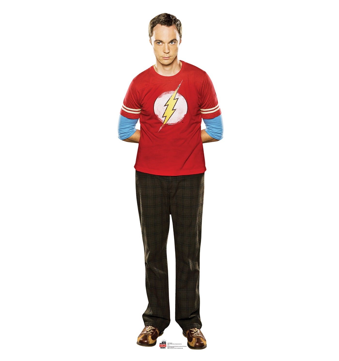 Sheldon Red Shirt Big Bang Theory Cardboard Cutout