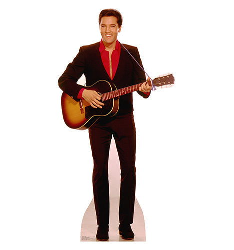 Elvis with Guitar Cardboard Cutout