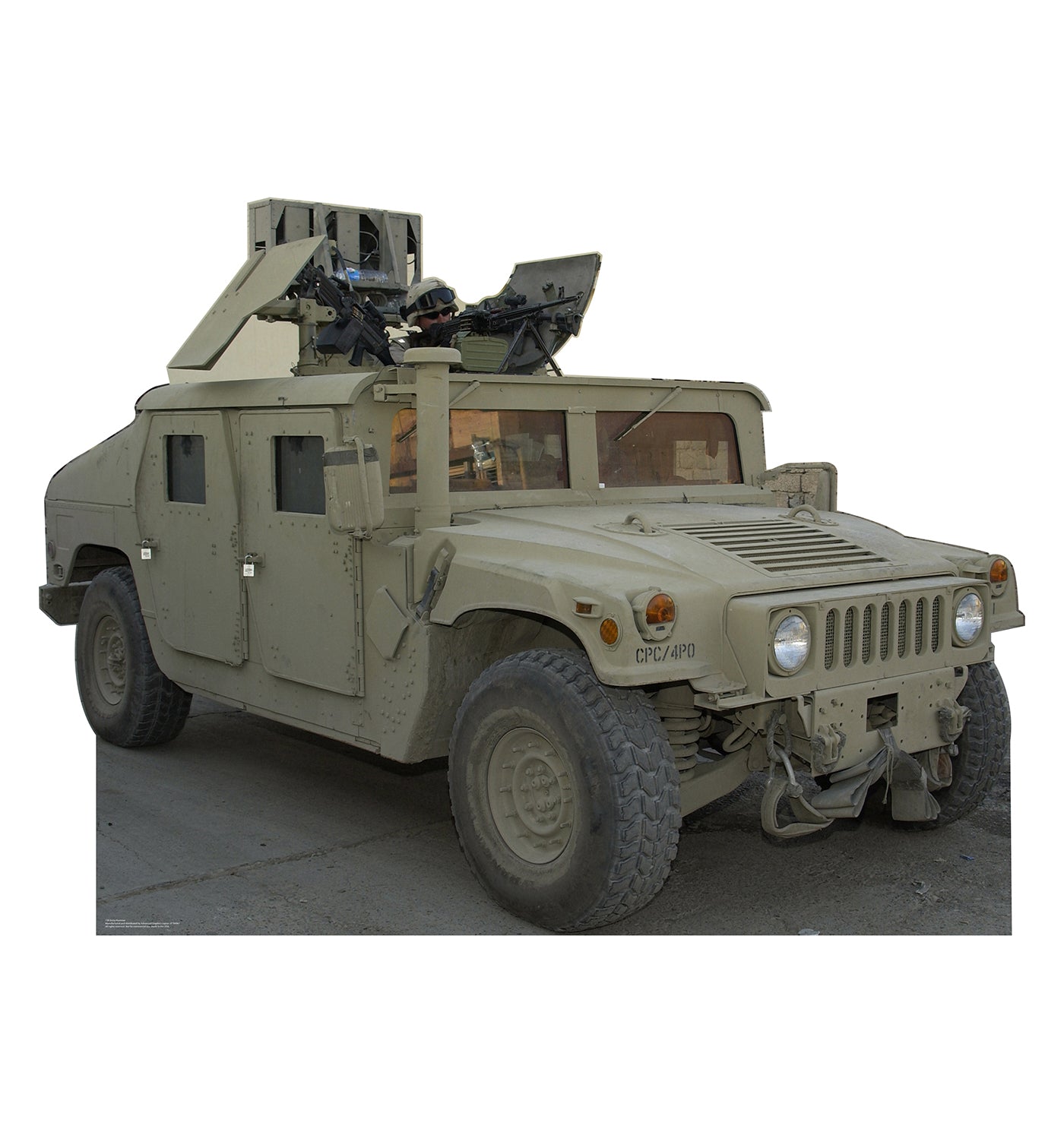 Army Hummer Cardboard Cutout