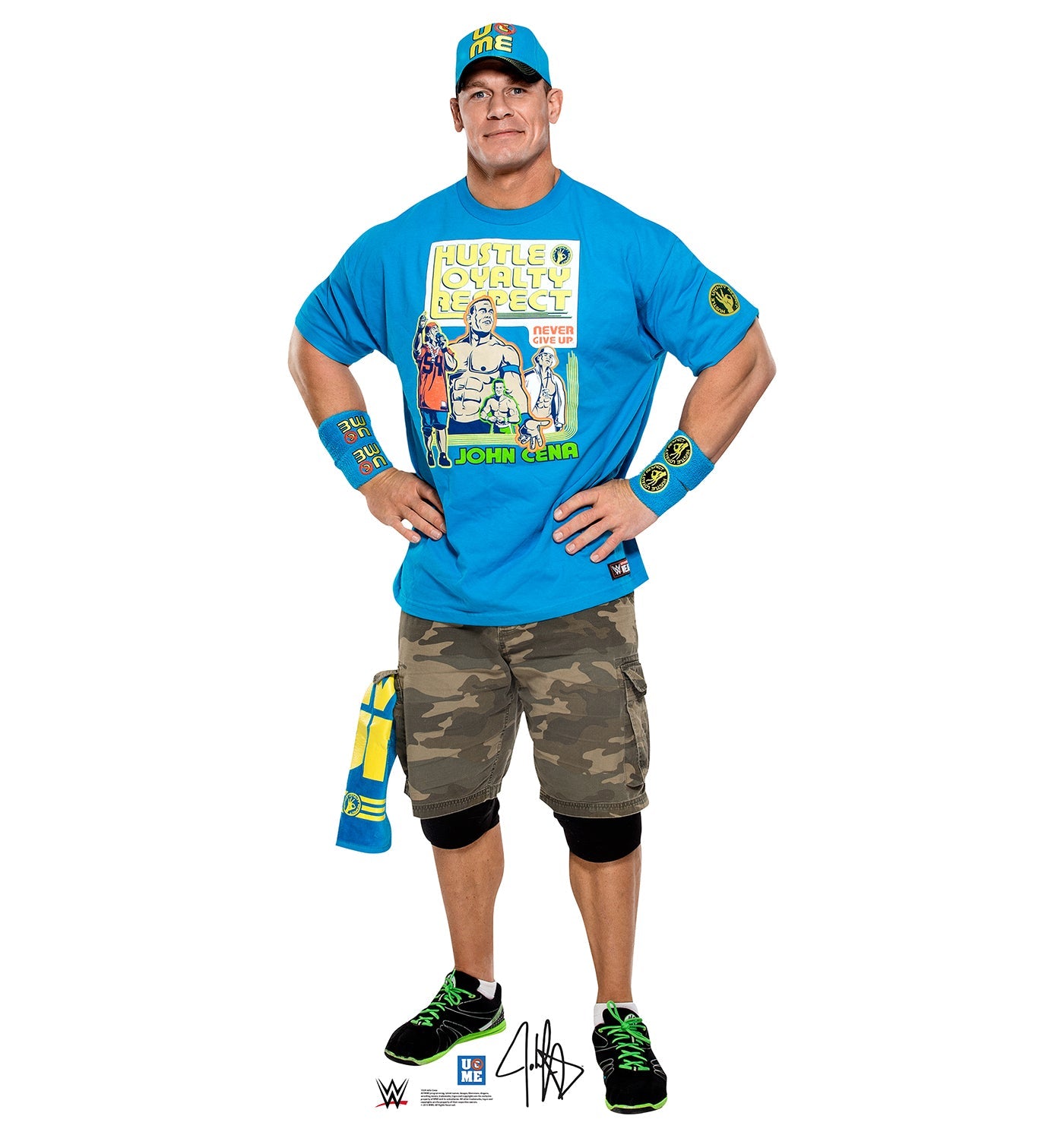 John Cena Light Blue Shirt Cardboard Cutout