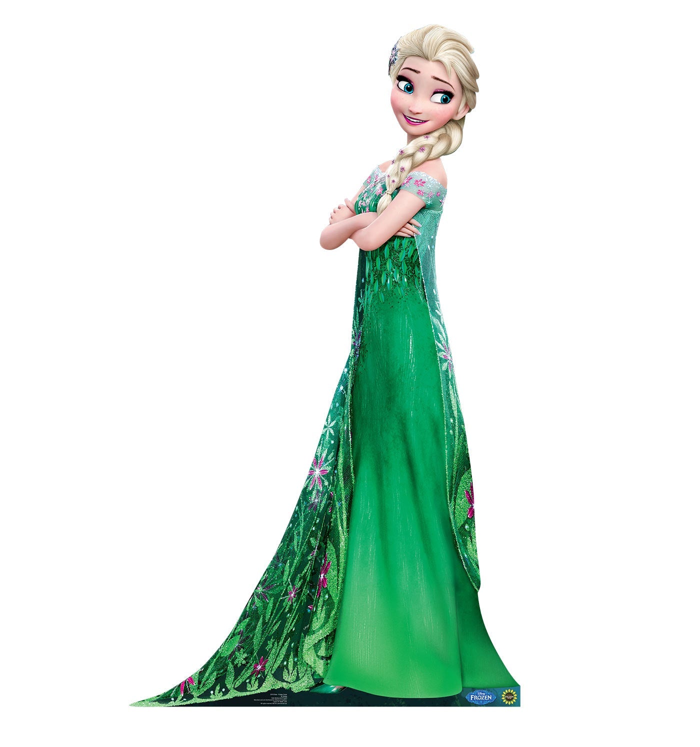 elsa dress cut out (Frozen Fever) Cardboard Cutout Free Shipping – Life Size Custom Cutouts d2 Spring Runway Dresses Fashion Plan for a dream COLOR:Green Slate
