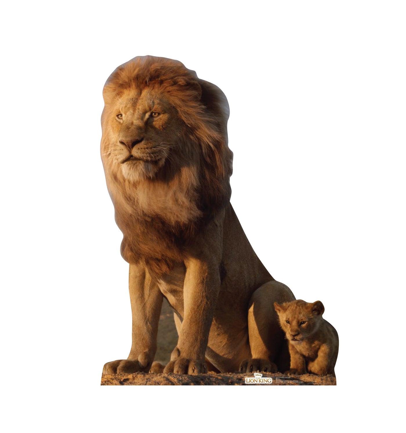 King Mufasa & Young Simba (Disney's The Lion King Live Action) Cardboard Cutout