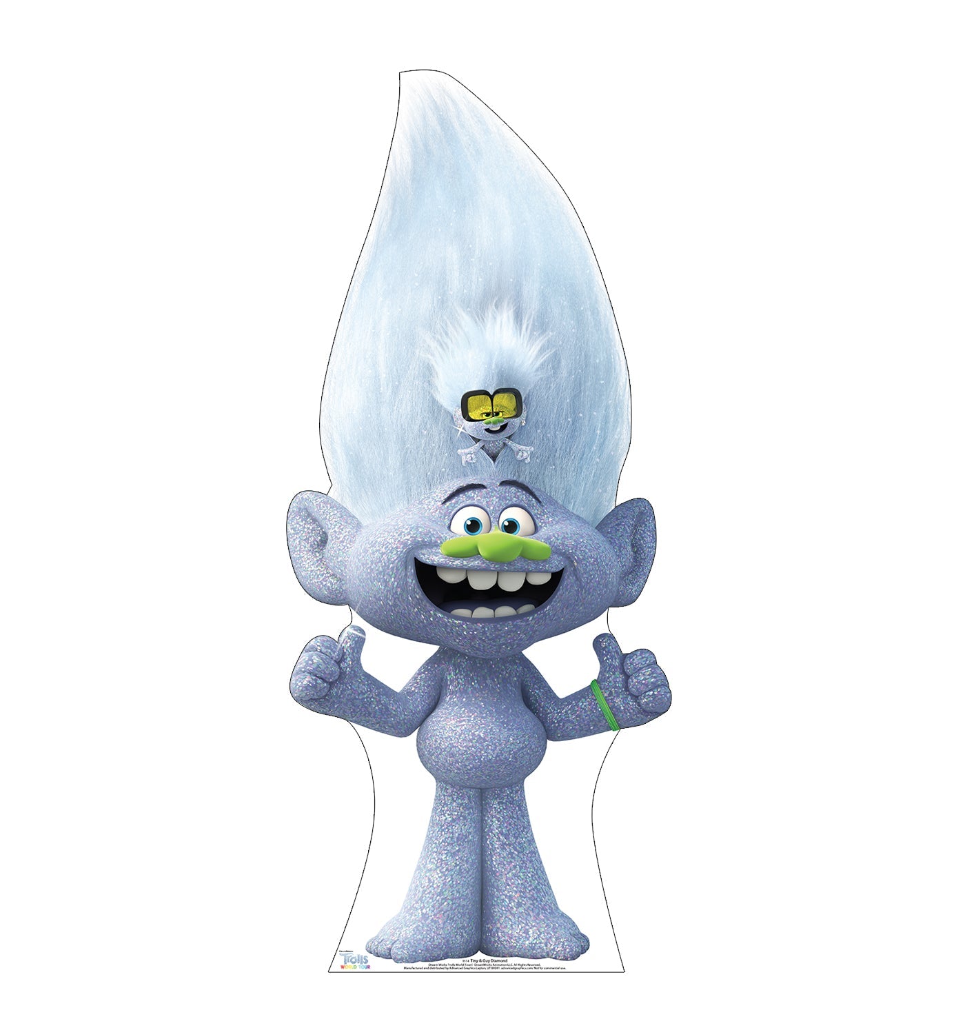 Tiny and Guy Diamond (The Trolls World Tour) Cardboard Cutout