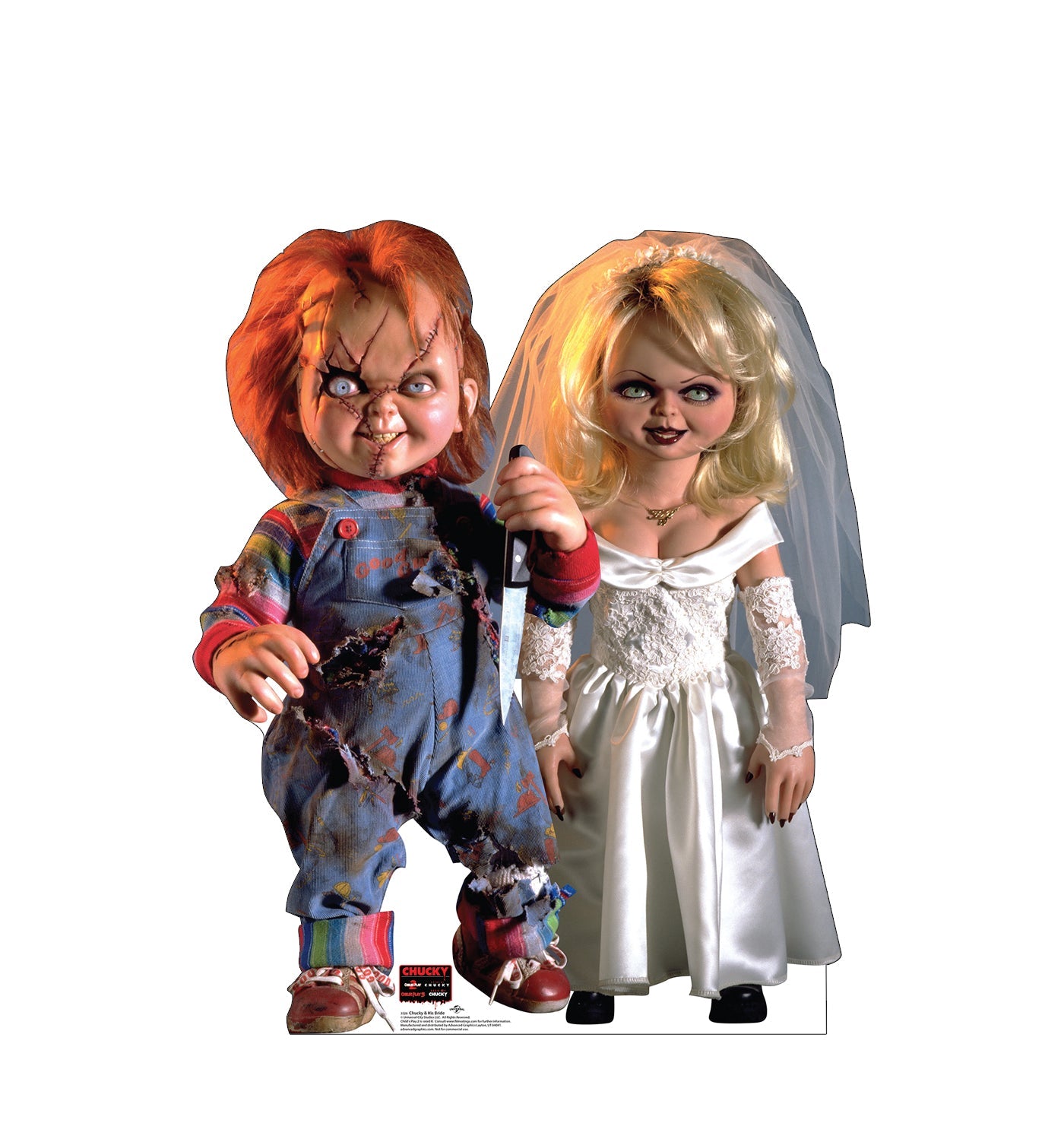 Chucky and His Bride Cardboard Cutout