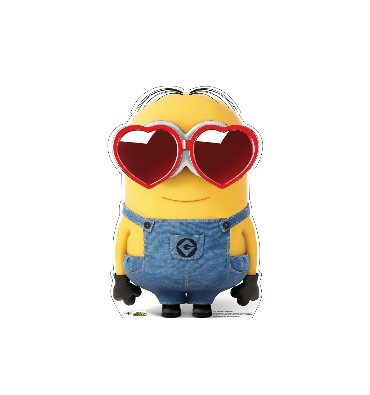 Bob Heart Sunglasses Minions Cardboard Cutout
