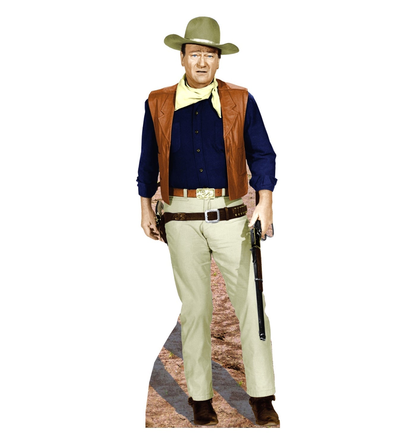 John Wayne Rifle at Side Cardboard Cutout