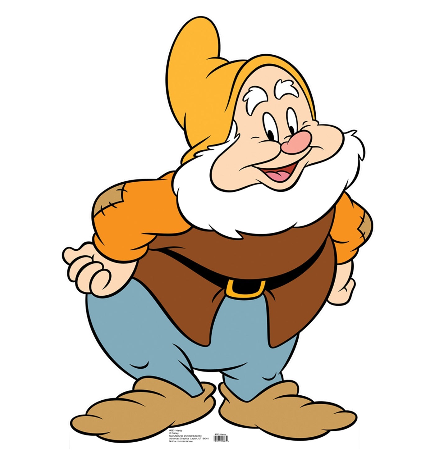 Happy Snow White and the Seven Dwarves Cardboard Cutout