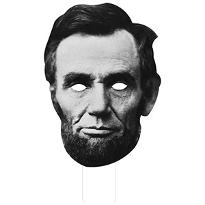 Abraham Lincoln Big Head Cardboard Mask