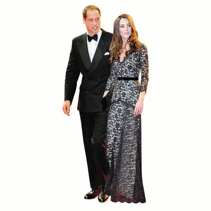 William and Kate 3 Cardboard Cutout