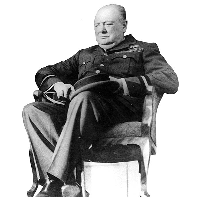 Winston Churchill Sitting Cardboard Cutout