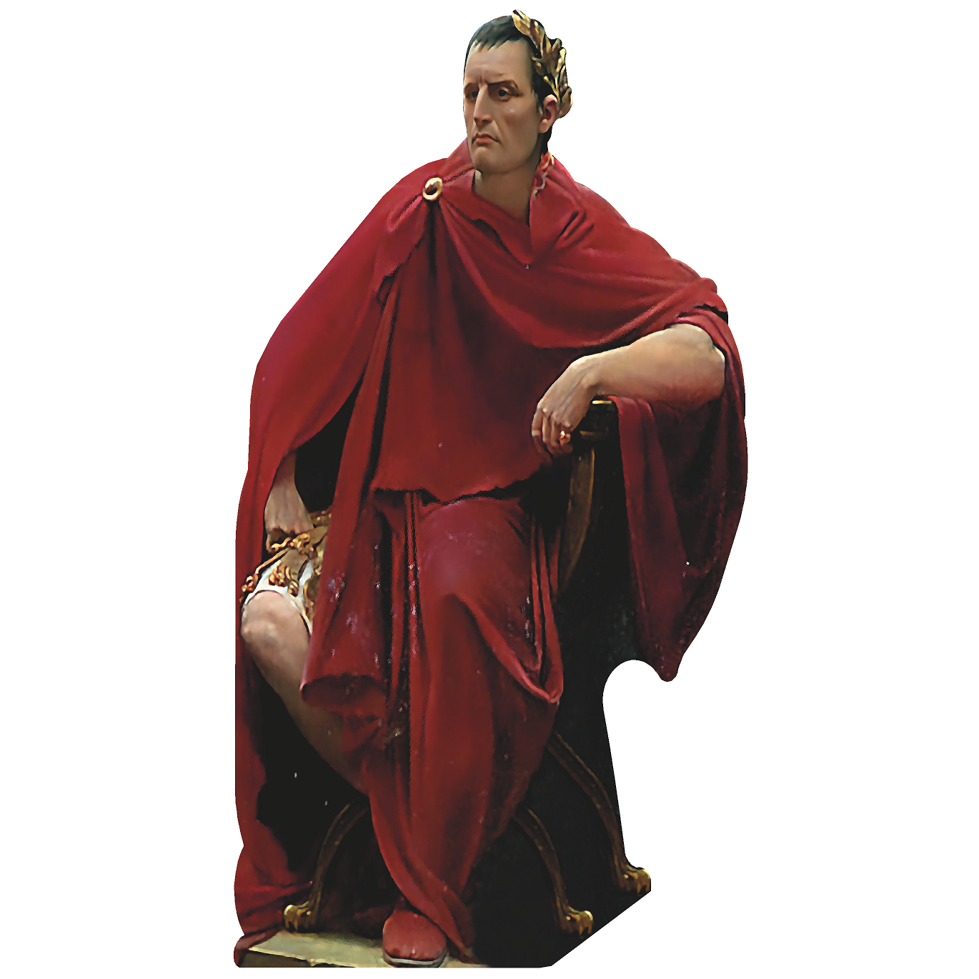 Julius Caesar on Throne Chair Roman Cardboard Cutout