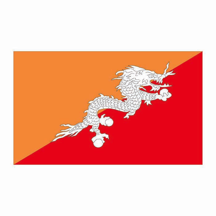 Bhutan Flag Cardboard Cutout