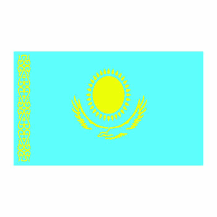 Kazakhstan Flag Cardboard Cutout