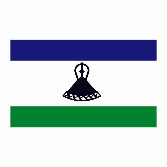 Lesotho Flag Cardboard Cutout