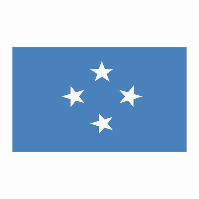 Micronesia Flag Cardboard Cutout