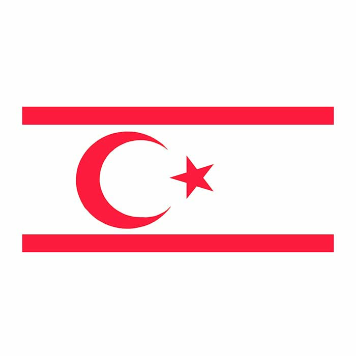 North Cyprus Flag Cardboard Cutout