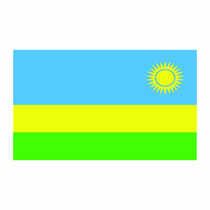 Rwanda Flag Cardboard Cutout