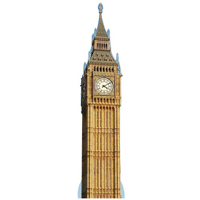 London Clock Tower Big Ben Cardboard Cutout