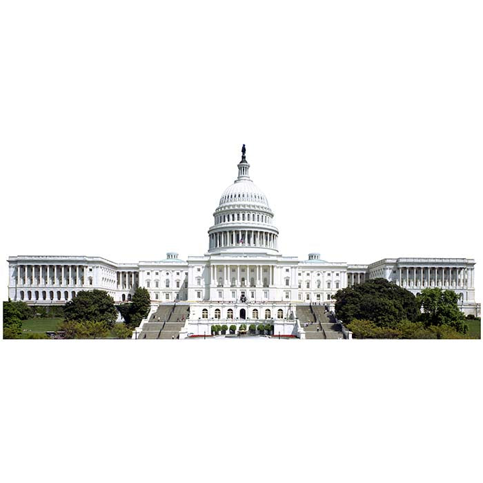 Us Capitol Building Cardboard Cutout