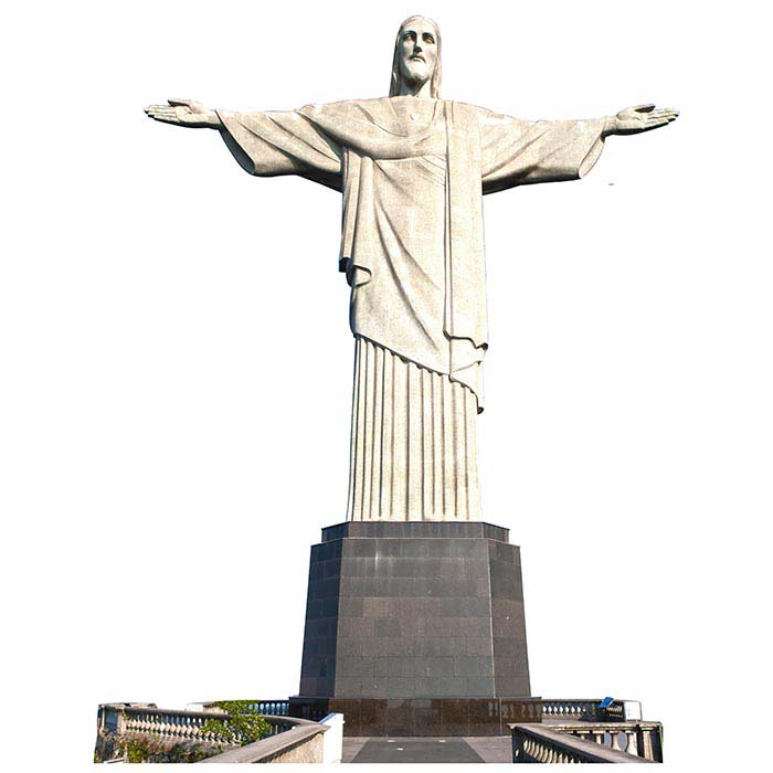 Christ the Redeemer Statue Cardboard Cutout