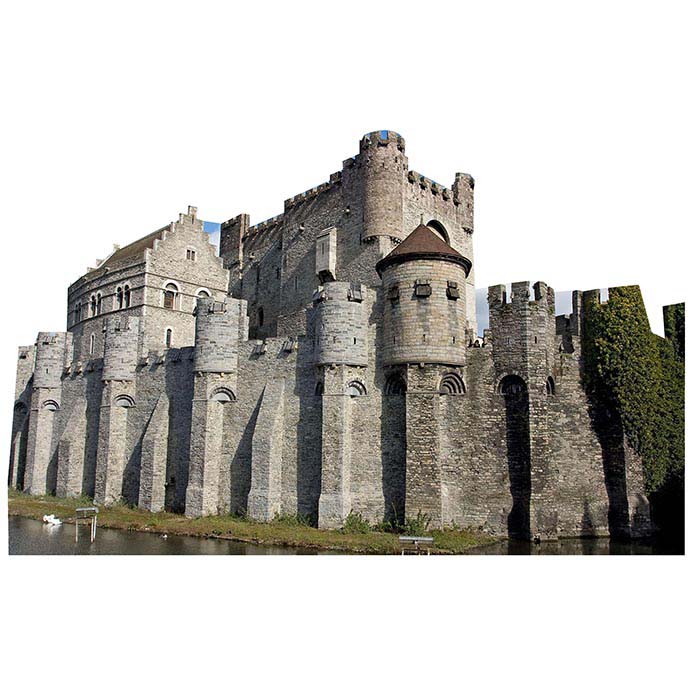 Gravensteen Castle Cardboard Cutout