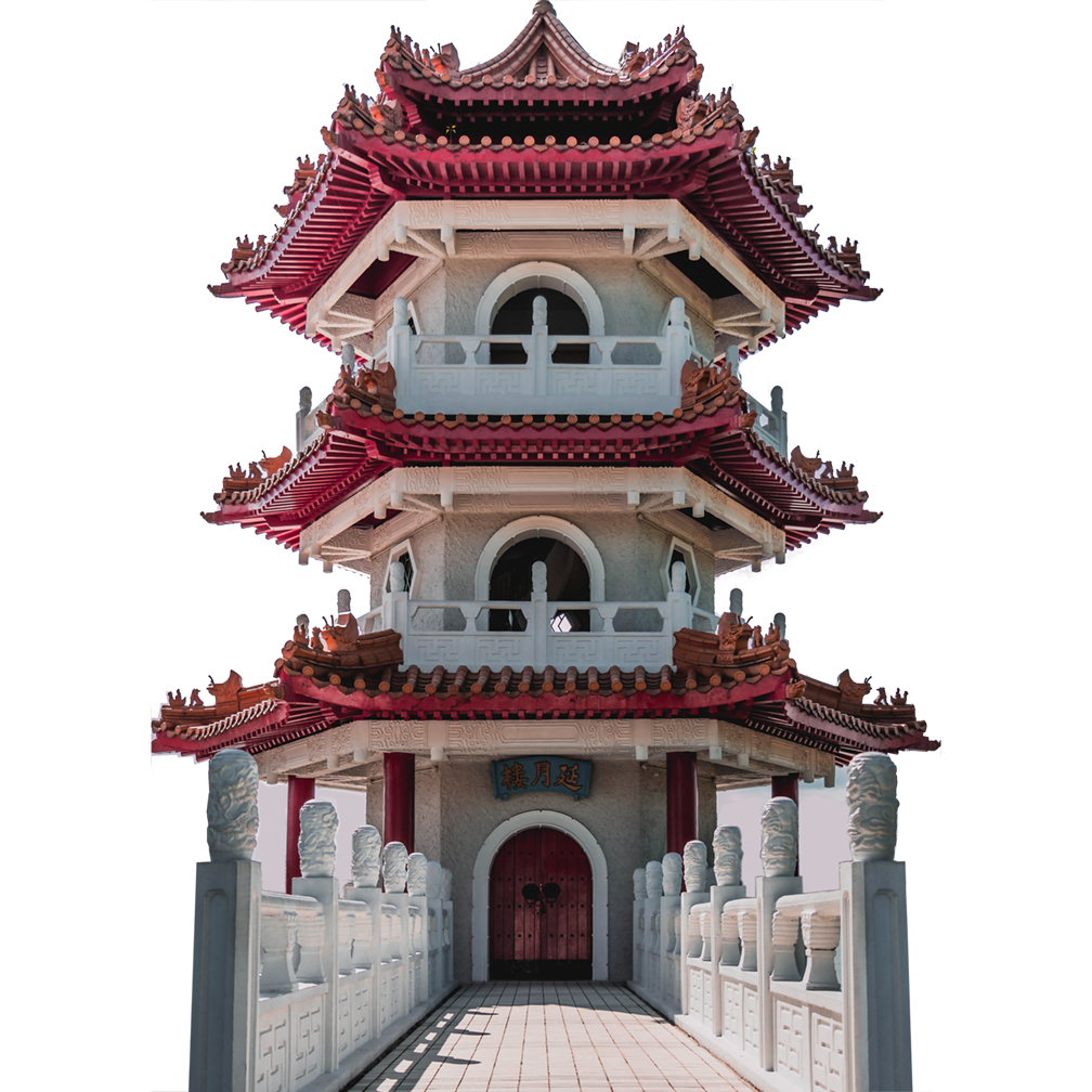Twin Pagoda Chinese Garden Singapore Jurong East Cardboard Cutout