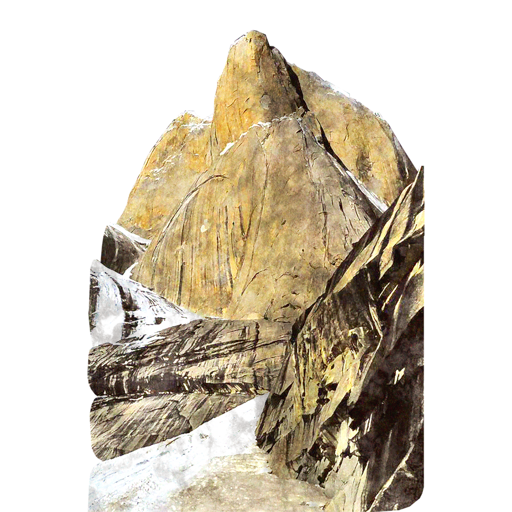 Great Trango Towers Mountain in Pakistan Cardboard Cutout