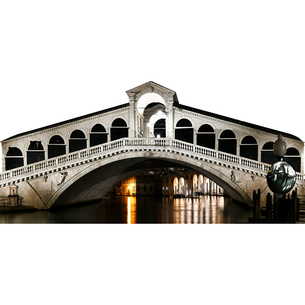 Rialto Bridge Venice Italy Cardboard Cutout