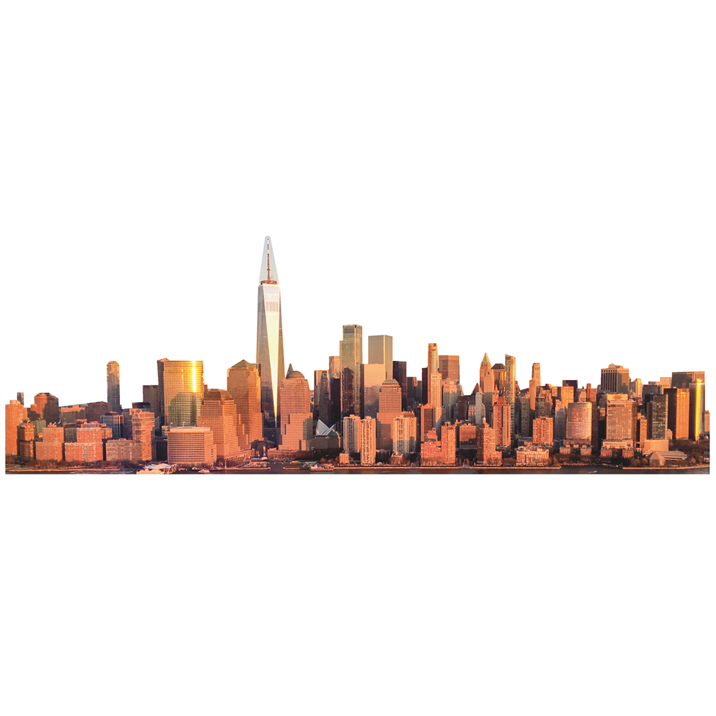 Downtown Manhattan Skyline New York Cardboard Cutout