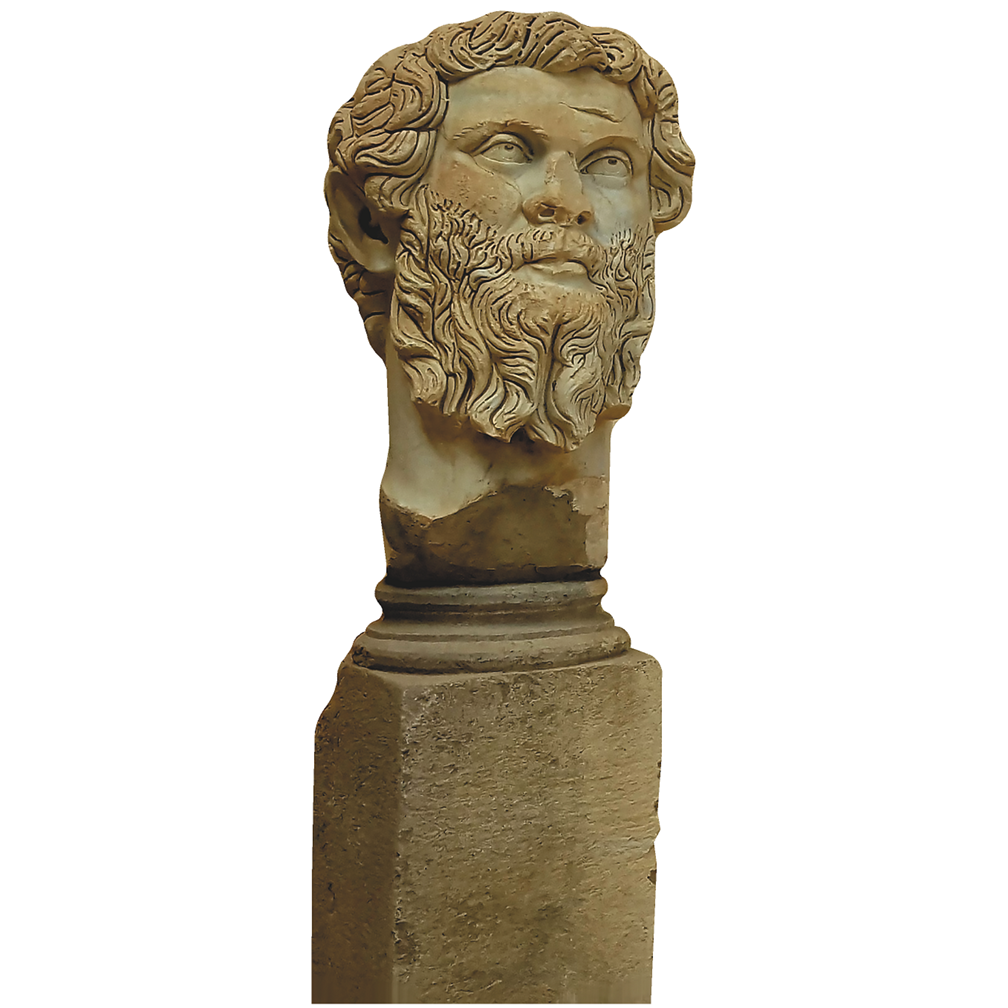 Emperor Septimius Severus Head Bust Roman Statue Cardboard Cutout