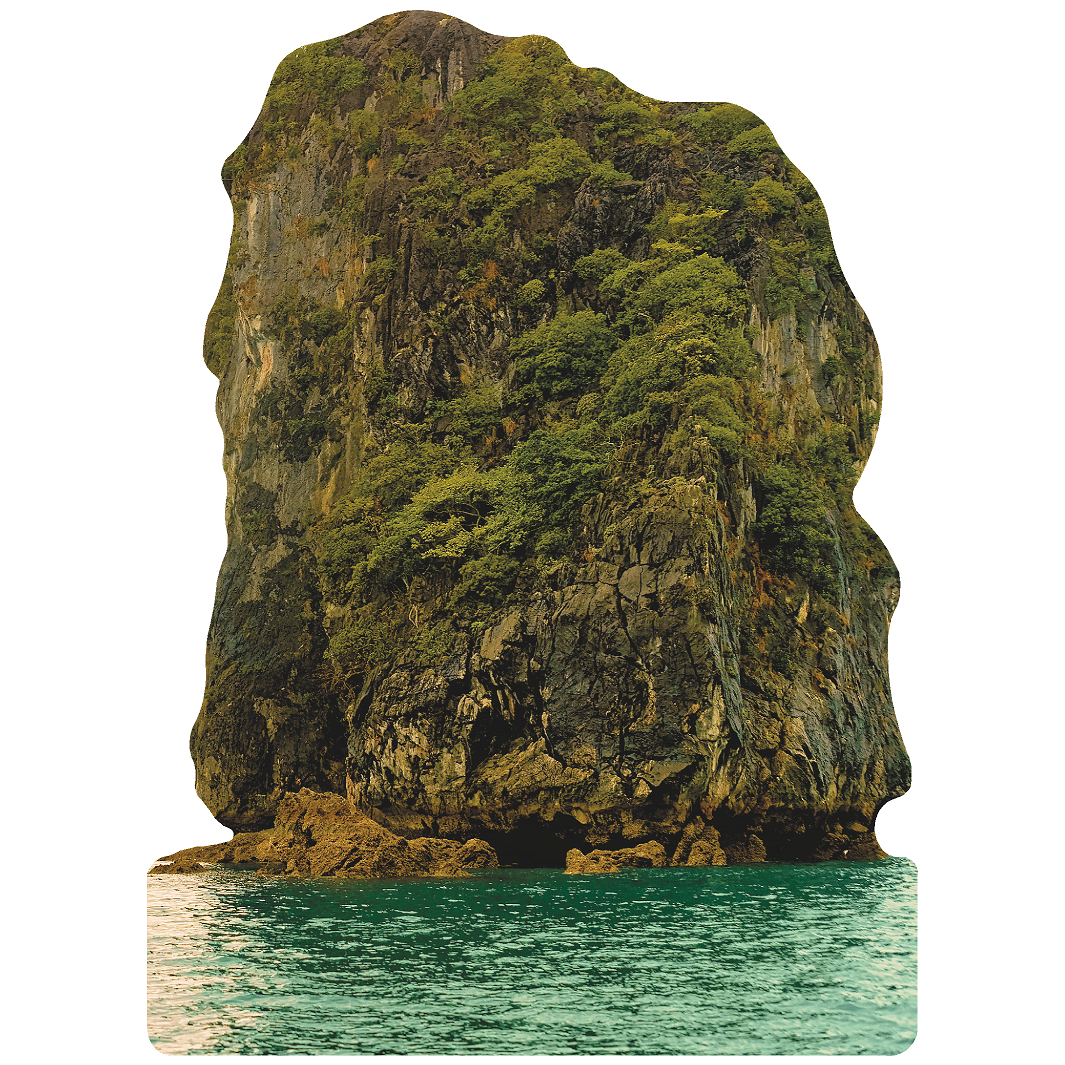 Ha Long Bay Descending Dragon Limestone Rock Cardboard Cutout