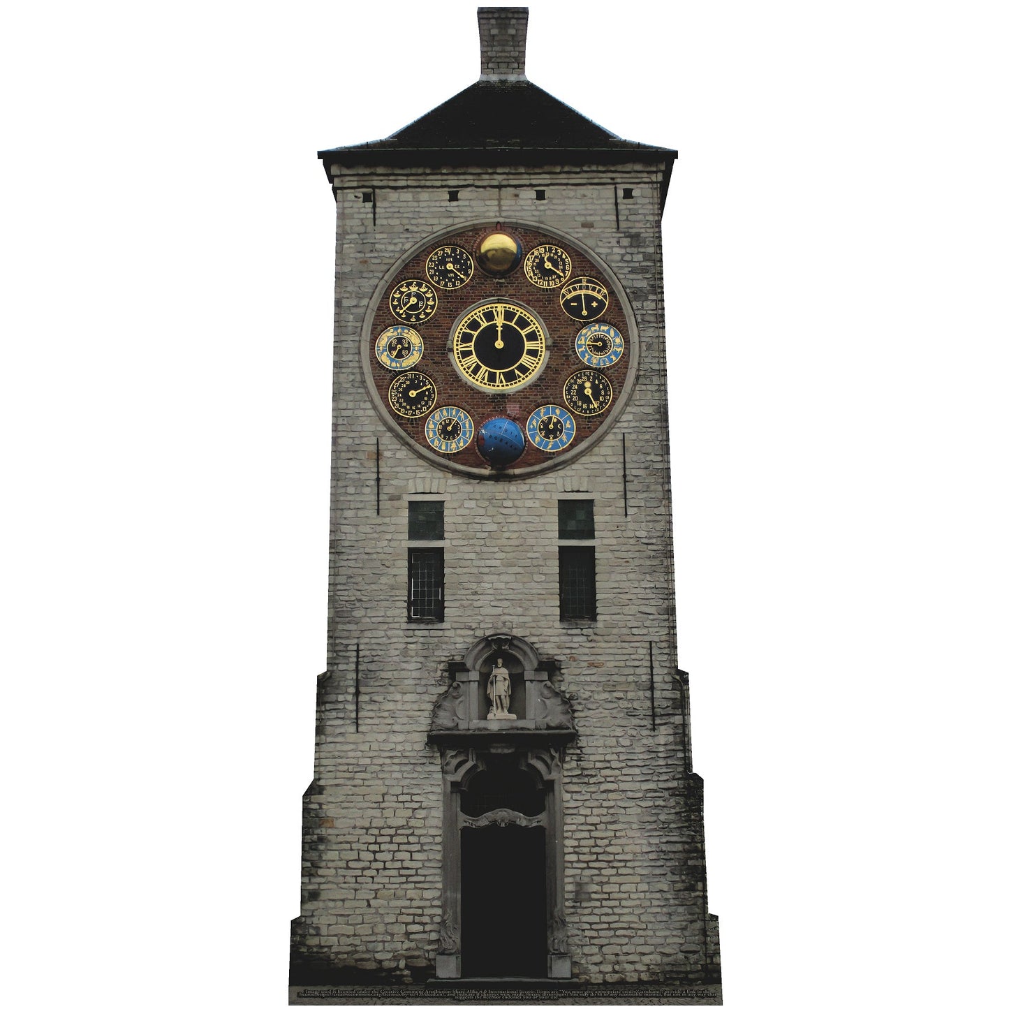 Zimmer Clock Tower Cardboard Cutout