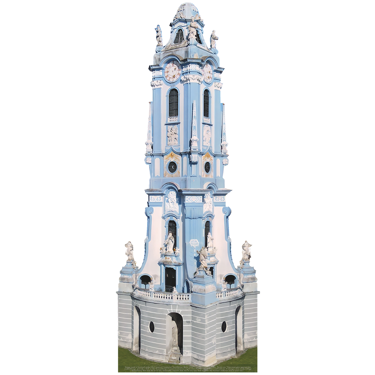 Durnstein Austria Monastery Bell Tower Cardboard Cutout