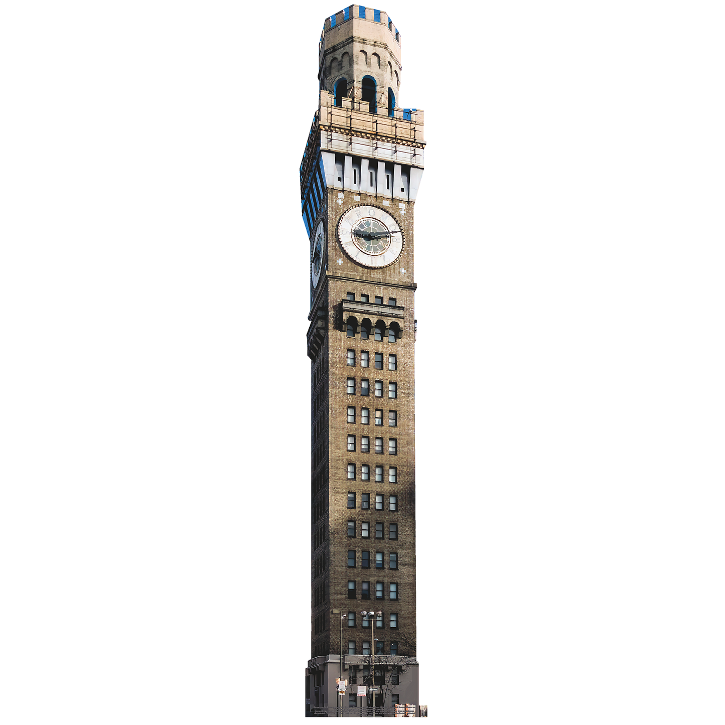 Emerson Bromo Seltzer Clock Tower Maryland Cardboard Cutout