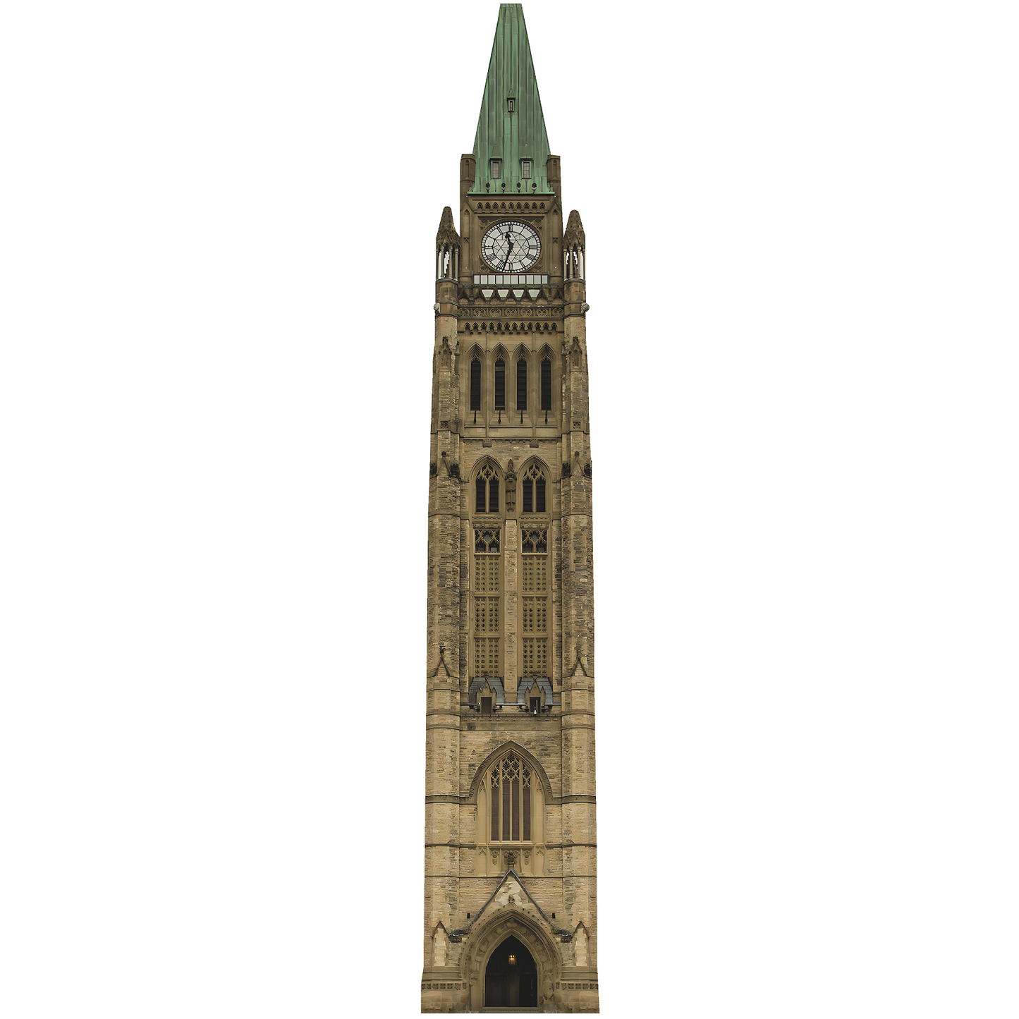 Peace Clock Tower Ottawa Ontario Cardboard Cutout