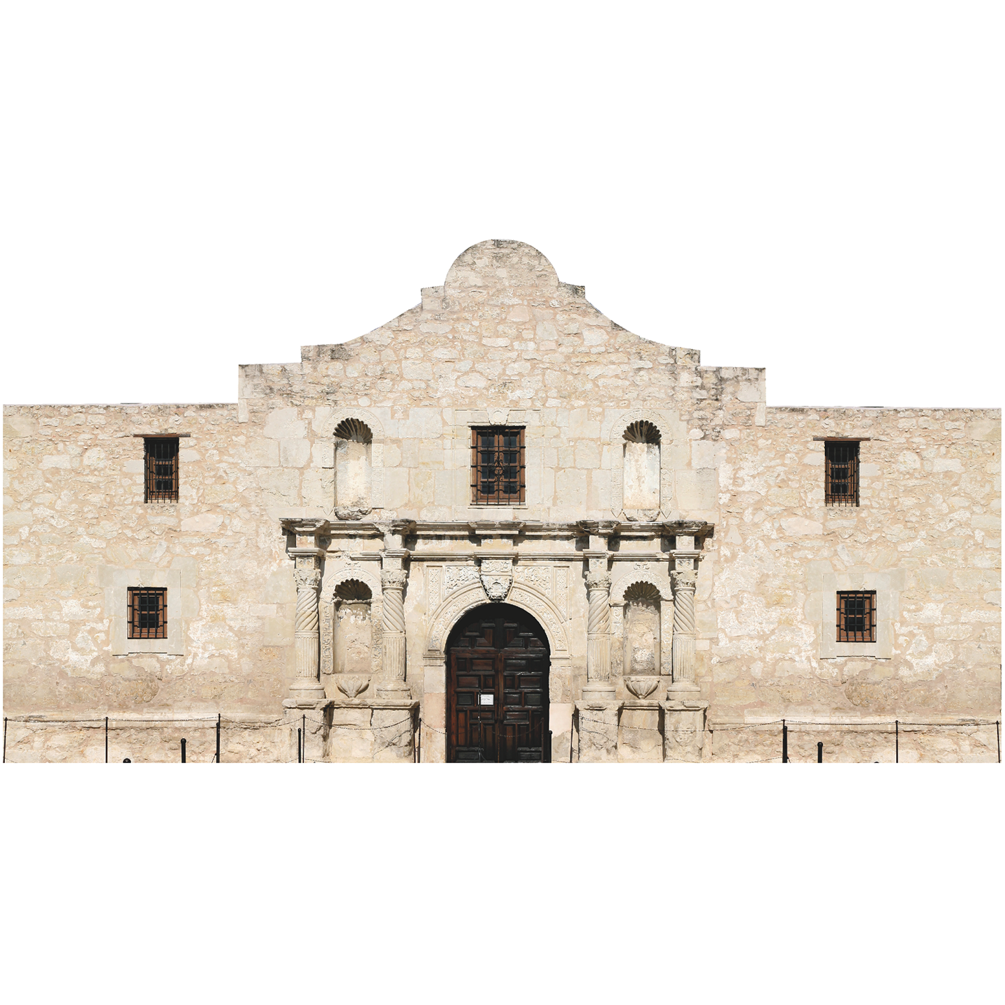 Alamo Mission Fortress Compound Cardboard Cutout