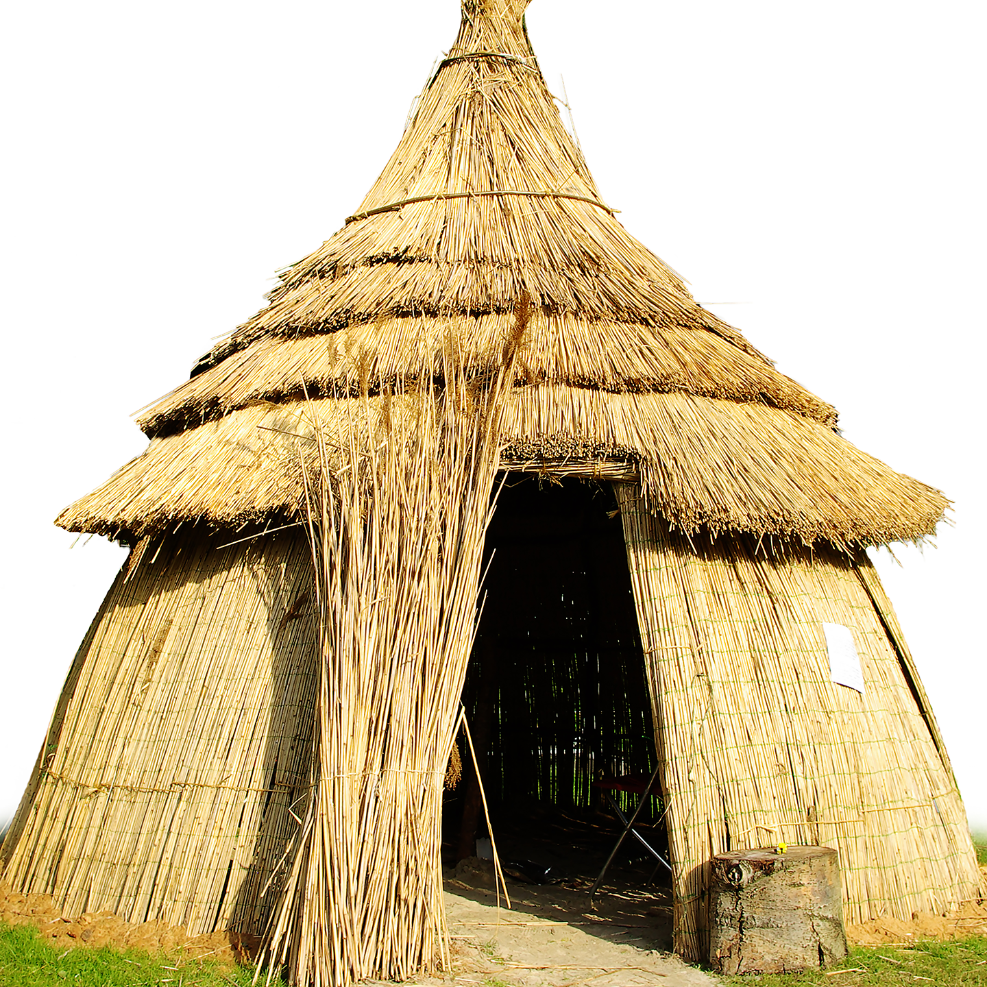 Traditional African Thatched Hut Cardboard Cutout