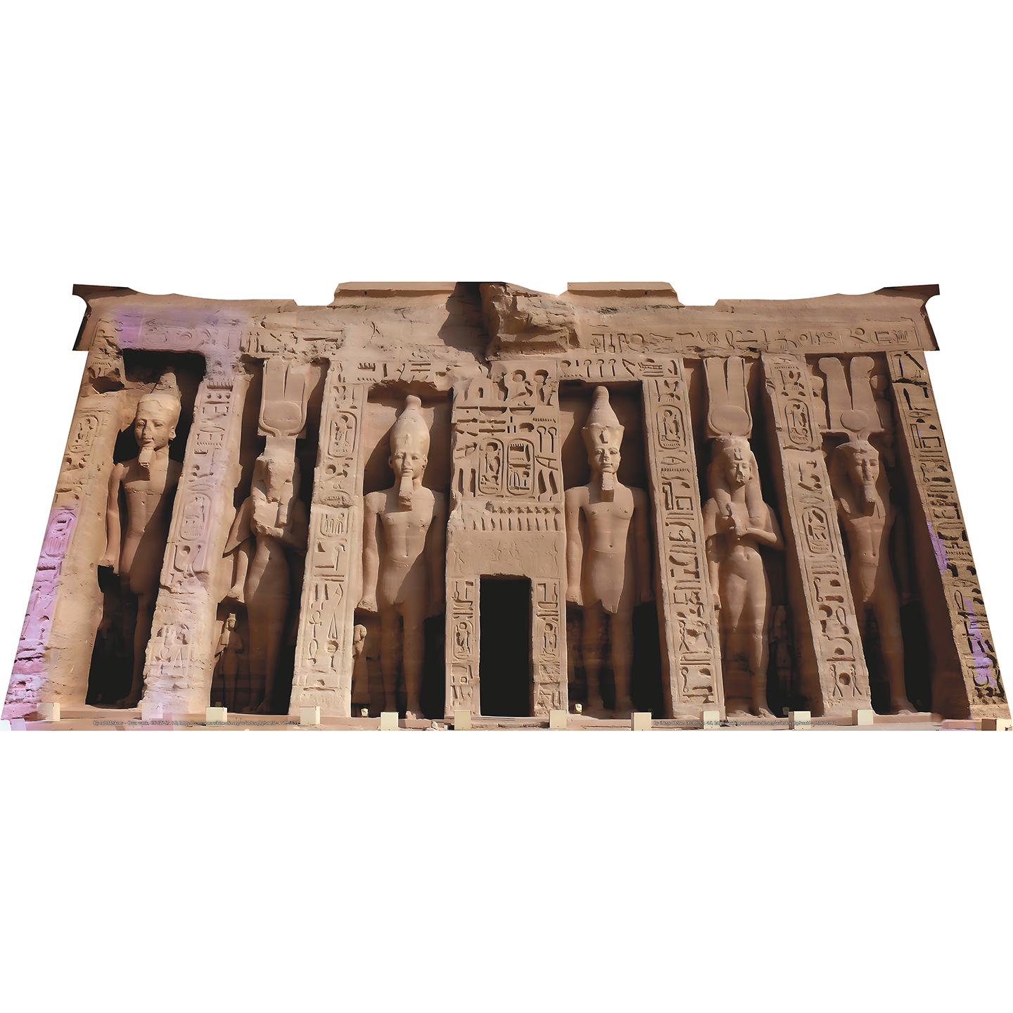 Egyptian Temple Abu Simbell Cardboard Cutout