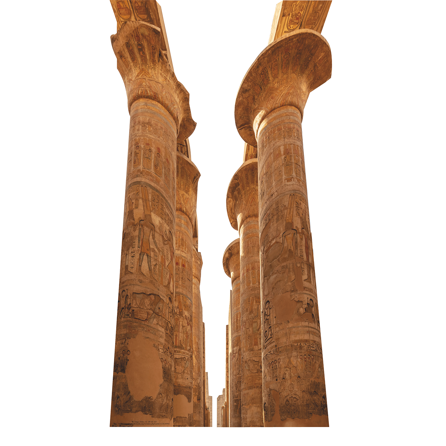 Karnak Temple Hypostyle Pillar Column Path Walk Way Egypt Cardboard Cutout