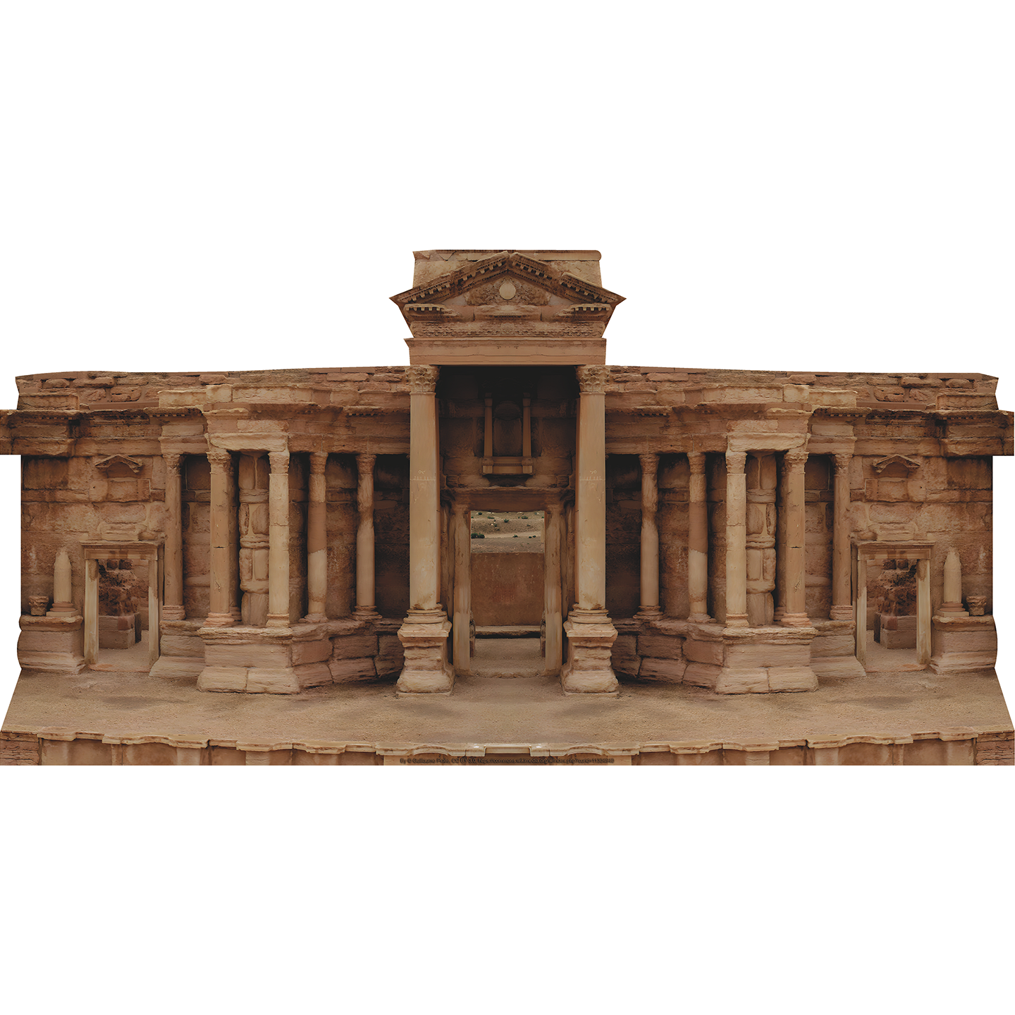 Palmyra Ancient Roman Theater Inch Cardboard Cutout