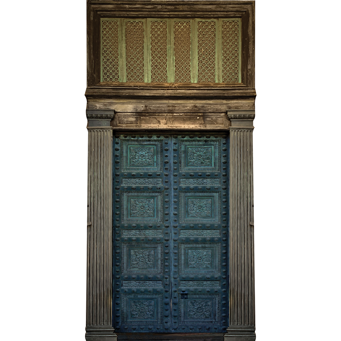 Pantheon Rome 2000 Year Old Bronze Door Cardboard Cutout