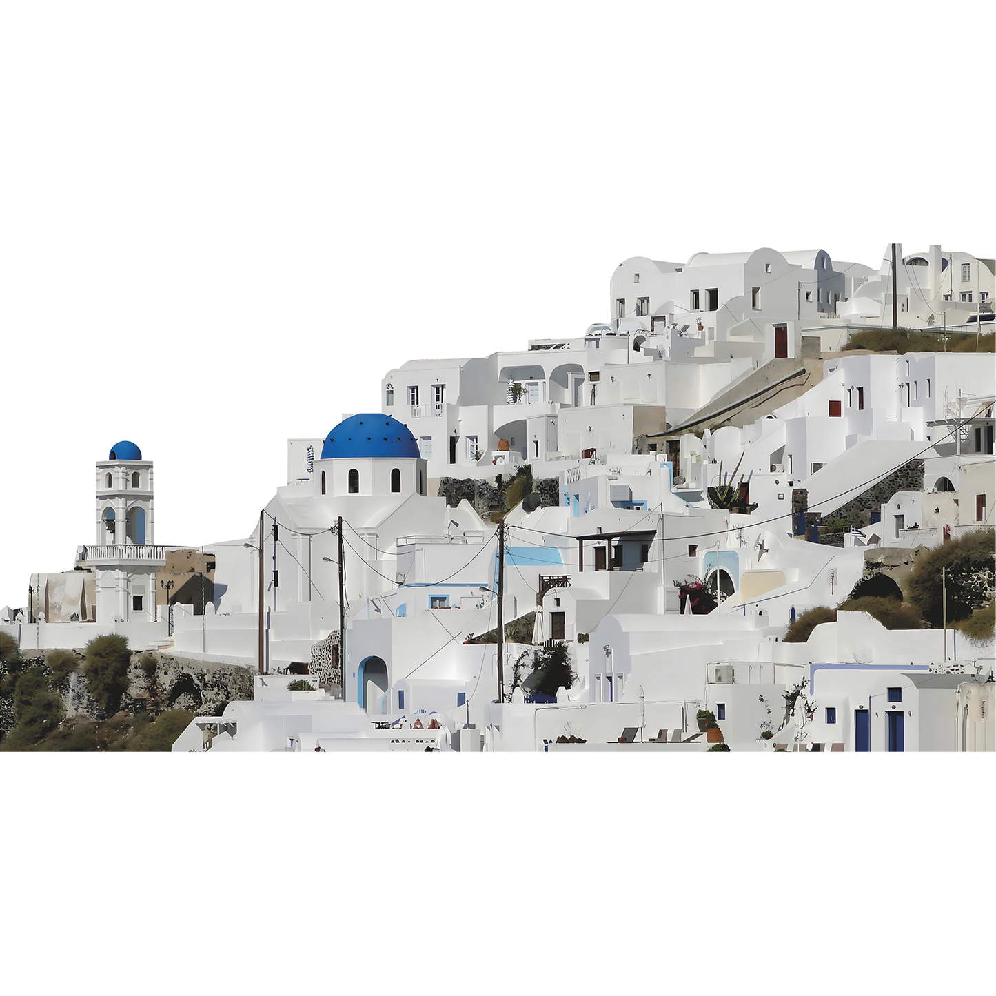 Imerovigli Village Santorini Greek Greece Island Cardboard Cutout