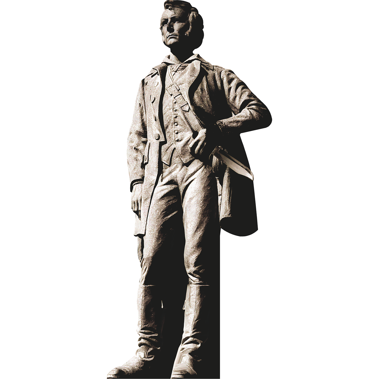 James Jim Bowie Statue Texas Alamo Hero Cardboard Cutout