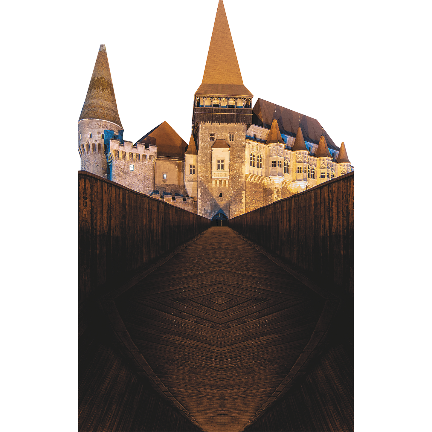 Corvin Castle Hunyadi Gothic Renaissance Romania Backdrop Cardboard Cutout