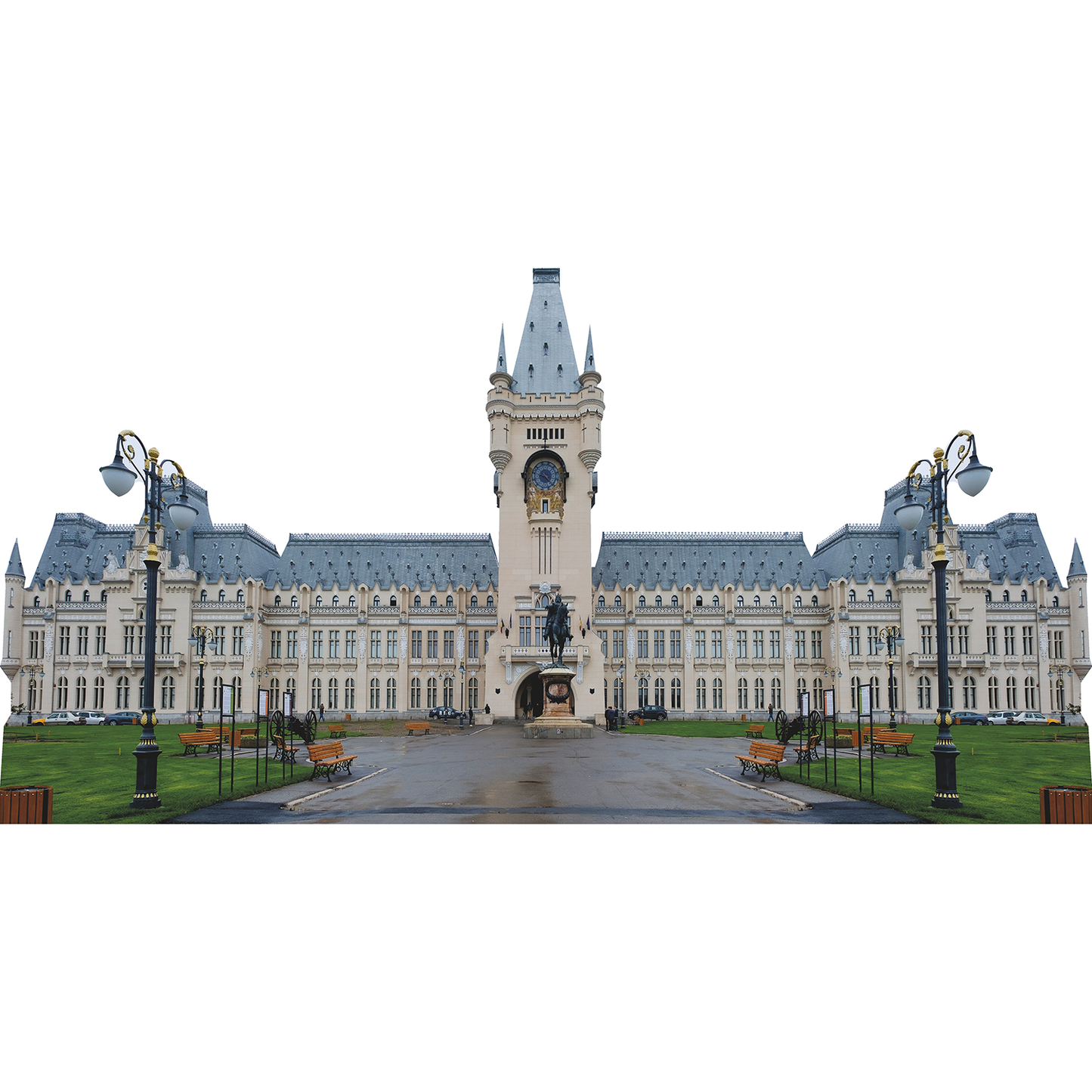 Princely Palace of Culture Gothic Romania Monument Cardboard Cutout
