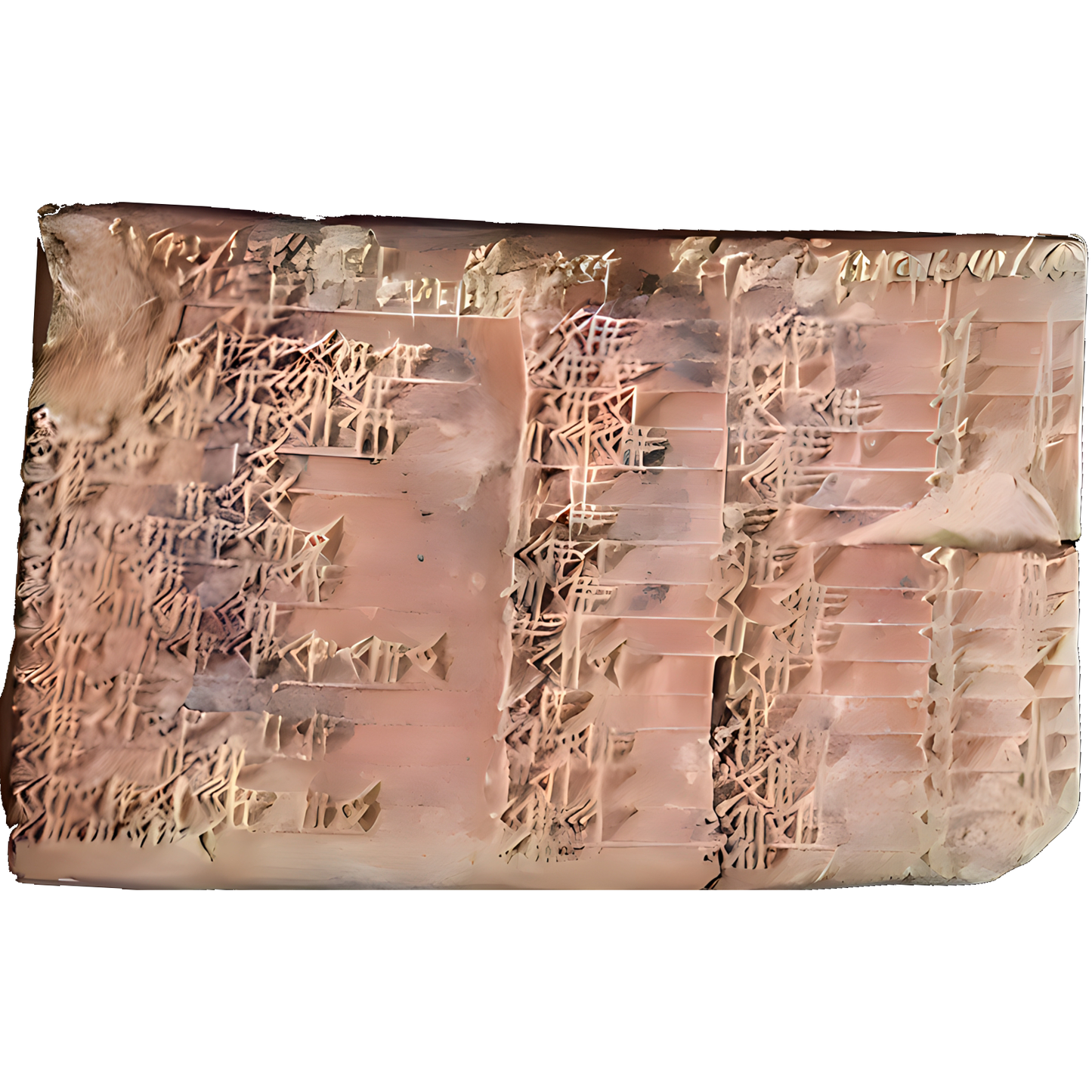 3,700 Year Old Babylonian Clay Tablet Trigonometry Cardboard Cutout
