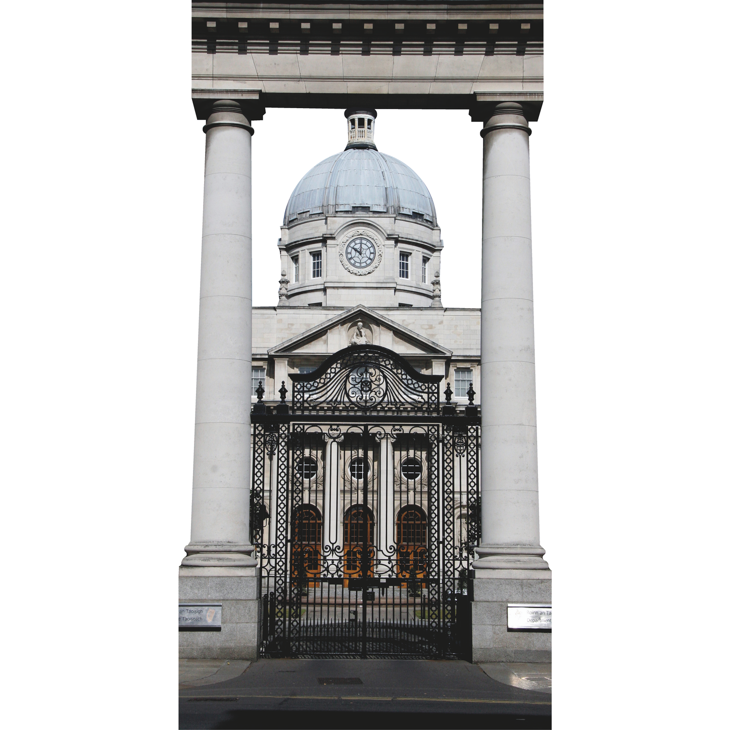 Irish Parliament House Gate Arch Dublin Ireland Ireland Irish Cardboard Cutout
