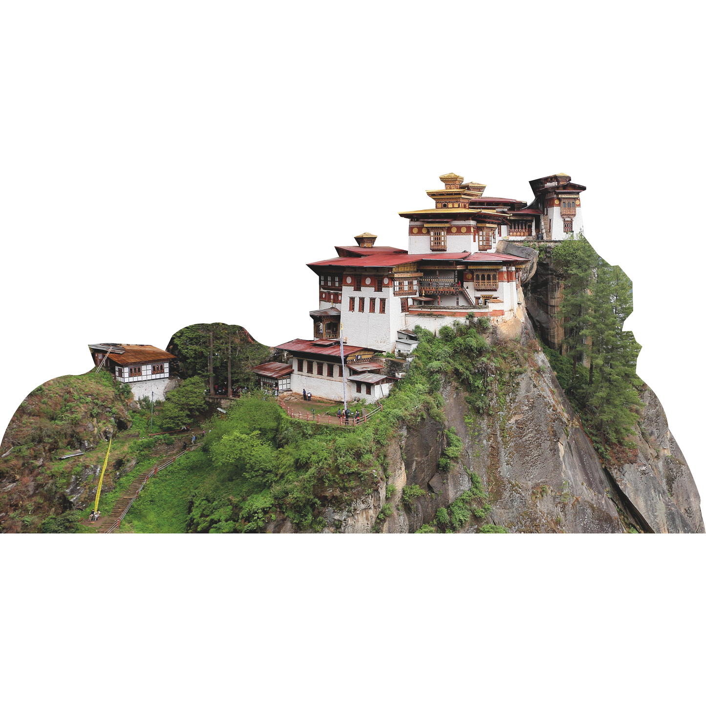 Paro Taktsang Cliff Isolated Himalayan Buddhist Temple Cardboard Cutout