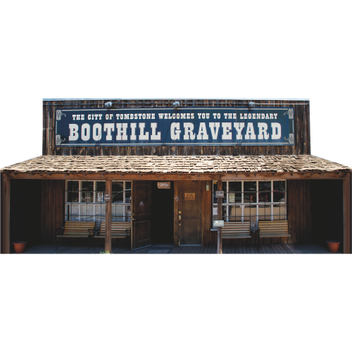 Tombstone Arizona Wild West Boothill Graveyard History Cardboard Cutout